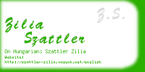zilia szattler business card